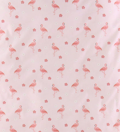 Nørgaard Madsens Sengetøj - Voksen - Rosa m. Flamingo/Blomster