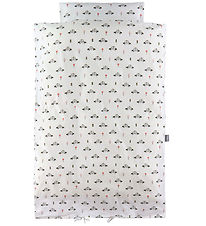 Nørgaard Madsens Sengetøj - Junior - Hvid m. Politibiler Nørgaard Madsens Sengetøj - Junior - Hvid m. Politibiler