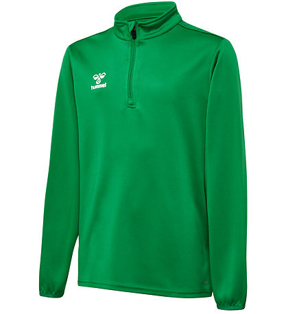 Hummel Bluse - HmlEssential Half Zip - Jelly Bean Hummel Bluse - HmlEssential Half Zip - Jelly Bean