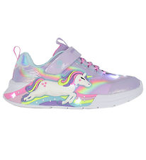Skechers Sko m. Lys - Unicorn Chaser - Lavender/Multi Skechers Sko m. Lys - Unicorn Chaser - Lavender/Multi