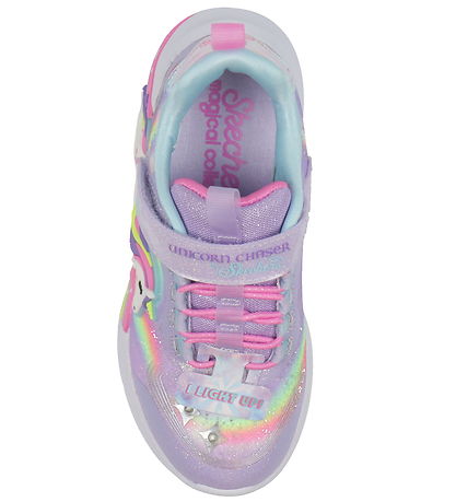 Skechers Sko m. Lys - Unicorn Chaser - Lavender/Multi Skechers Sko m. Lys - Unicorn Chaser - Lavender/Multi