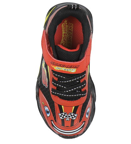 Skechers Sko m. Lys - Thermo-Flash Wheel Buddies - Rød/Sort Skechers Sko m. Lys - Thermo-Flash Wheel Buddies - Rød/Sort