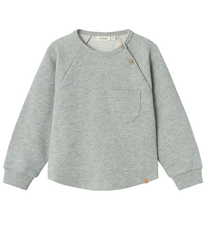Lil' Atelier Sweatshirt - NmmLander - Grey Melange Lil' Atelier Sweatshirt - NmmLander - Grey Melange