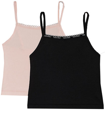 Calvin Klein Undertrøjer - 2-pak - Rosa/Sort Calvin Klein Undertrøjer - 2-pak - Rosa/Sort