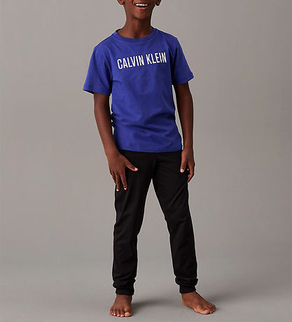 Calvin Klein Nattøj - Blå/Sort m. Hvid Calvin Klein Nattøj - Blå/Sort m. Hvid