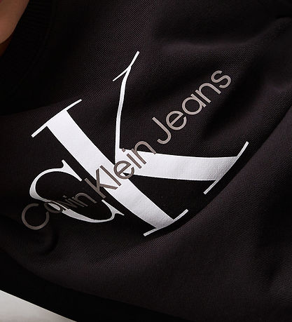 Calvin Klein Sweatshirt - Monogram Terry - Ck Black Calvin Klein Sweatshirt - Monogram Terry - Ck Black