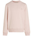 Calvin Klein Sweatshirt - Mono Mini Badge - Peach Whip Calvin Klein Sweatshirt - Mono Mini Badge - Peach Whip