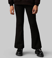 Calvin Klein Bukser - Pinstripe Flare - Ck Black Calvin Klein Bukser - Pinstripe Flare - Ck Black