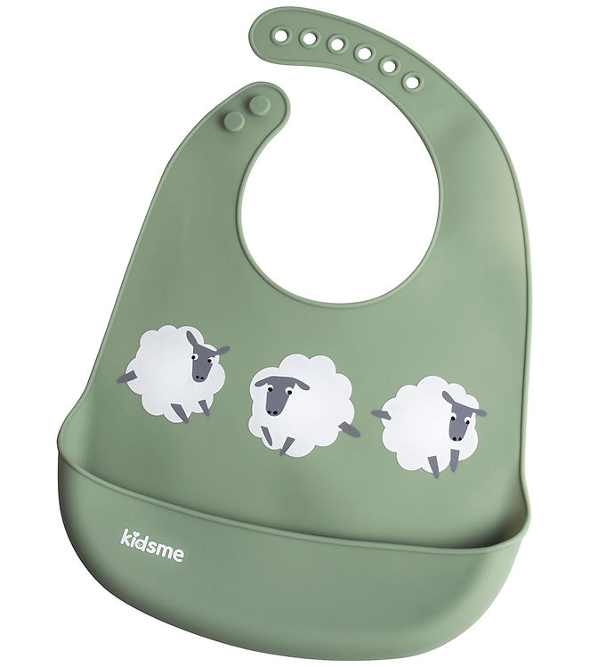 KidsMe Hagesmæk - Easy Clean Bib - Grøn