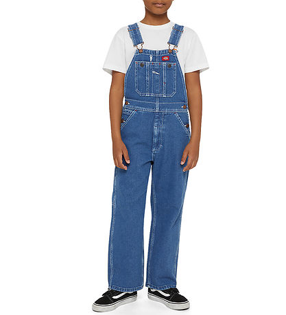 Dickies Smækbukser - Kids Denim Bib - Indigo Blue