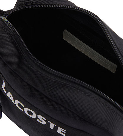 Lacoste Skuldetaske - Sort m. Logostribe
