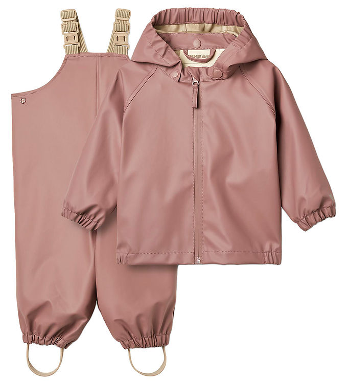 Wheat Regntøj m. Seler - PU - Charlie - Dusty Lilla