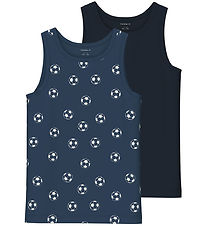 Name It Undertrøje - NkmTank - 2-pak - Dark Denim Name It Undertrøje - NkmTank - 2-pak - Dark Denim