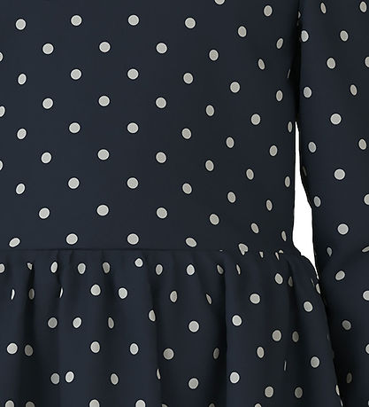 Name It Kjole - NmfVivia - Noos - Dark Sapphire/Dots Aop In Brig