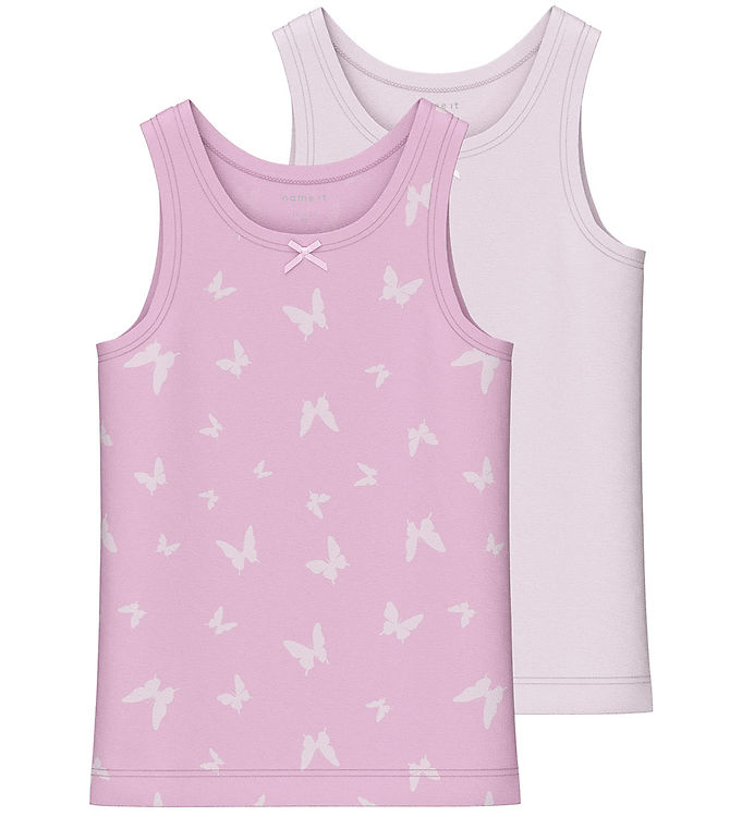 Name It Undertrøje - NmfTank - Noos - 2-pak - Pink Lavender