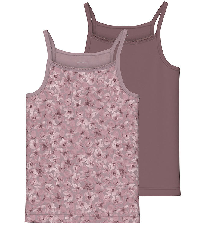 Name It Undertrøje - NkfStrap - Noos - 2-pak - Mauve Shadows