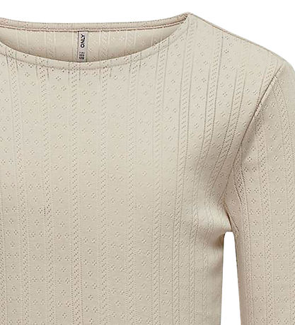 Kids Only Bluse - KogCarlotta - Cropped - Pumice Stone