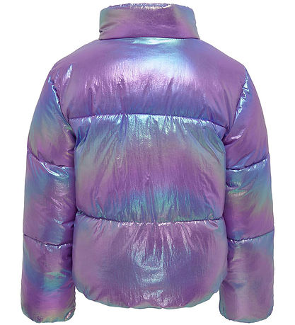 Kids Only Dynejakke - KogCeline - Purple Opulence/Metallic