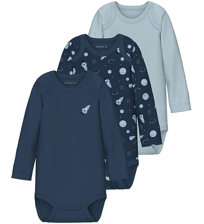 Name It Body l/æ - Noos - NbmBody - 3-pak - Dark Denim billede