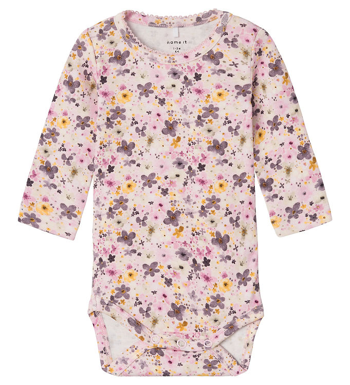Name It Festival Bloom Blomstret Body - Str. 0m 50cm