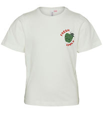 Vero Moda Girl T-shirt - VmEllie - Snow White/W. Conditioner Gre Vero Moda Girl T-shirt - VmEllie - Snow White/W. Conditioner Gre