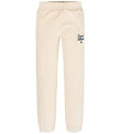Tommy Hilfiger Velourbukser - Script - Heathered Oat Tommy Hilfiger Velourbukser - Script - Heathered Oat