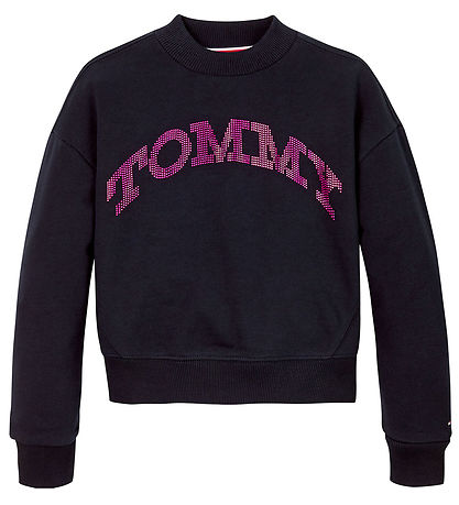 Tommy Hilfiger Sweatshirt - Tommy Dot Foil - Desert Sky Tommy Hilfiger Sweatshirt - Tommy Dot Foil - Desert Sky