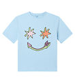 Stella McCartney Kids T-shirt - Lyseblå m. Stjerner Stella McCartney Kids T-shirt - Lyseblå m. Stjerner