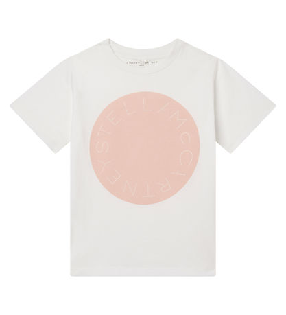 Stella McCartney Kids T-shirt - Ivory m. Rosa Stella McCartney Kids T-shirt - Ivory m. Rosa