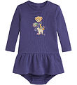 Polo Ralph Lauren Sweatkjole m. Bloomers - Lilla m. Bamse Polo Ralph Lauren Sweatkjole m. Bloomers - Lilla m. Bamse