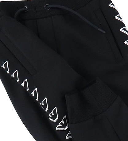 Emporio Armani Sweatpants - Sort m. Hvid Emporio Armani Sweatpants - Sort m. Hvid