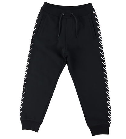 Emporio Armani Sweatpants - Sort m. Hvid Emporio Armani Sweatpants - Sort m. Hvid