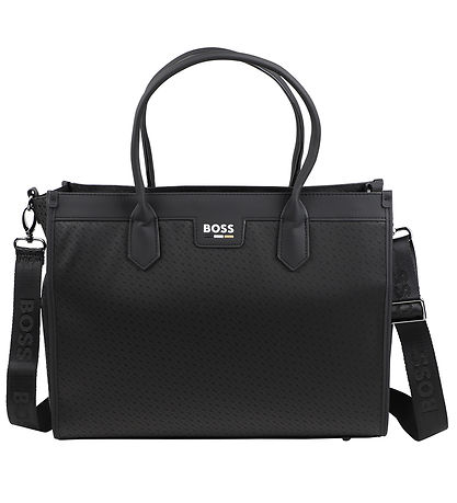 BOSS Pusletaske - Sort m. Mønster BOSS Pusletaske - Sort m. Mønster