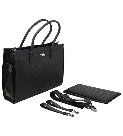 BOSS Pusletaske - Sort m. Mønster BOSS Pusletaske - Sort m. Mønster