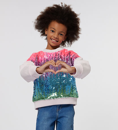 Billieblush Sweatshirt - Pink Pale/Glitter Billieblush Sweatshirt - Pink Pale/Glitter