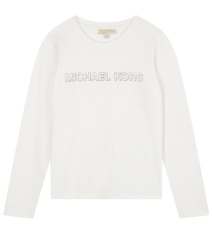 Michael Kors Bluse - Off White m. Sølv/Guld