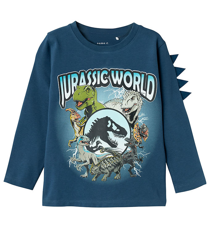 Name It Bluse - Noos - NmmJolly Jurassic - Dark Denim