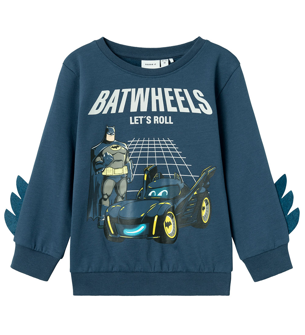 Name It Sweatshirt - Noos - NmmJuice Batwheels - Dark Denim - Name It - 2 Jahre (92) - Sweatshirts