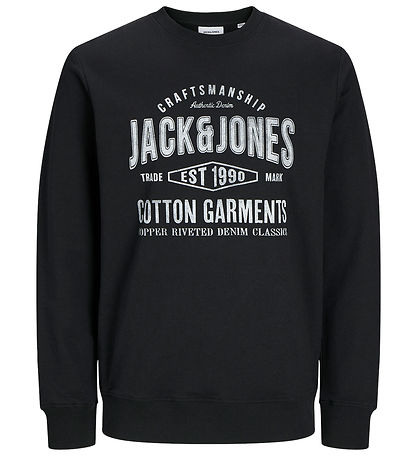 Jack & Jones Sweatshirt - JjJeans - Sort Jack & Jones Sweatshirt - JjJeans - Sort
