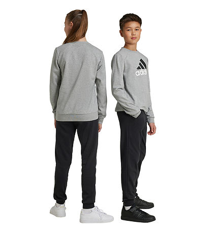 adidas Performance Sweatsæt - J BL FT TS - Grå/Sort adidas Performance Sweatsæt - J BL FT TS - Grå/Sort