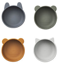 Liewood Skåle - Silikone - Iggy - 4-pak - Blue Mix Liewood Skåle - Silikone - Iggy - 4-pak - Blue Mix