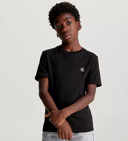 Calvin Klein T-shirt - 2-Pack - Monogram - White/Black