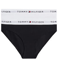 Tommy Hilfiger Trusser - 2-pak - Sort/Hvid Tommy Hilfiger Trusser - 2-pak - Sort/Hvid