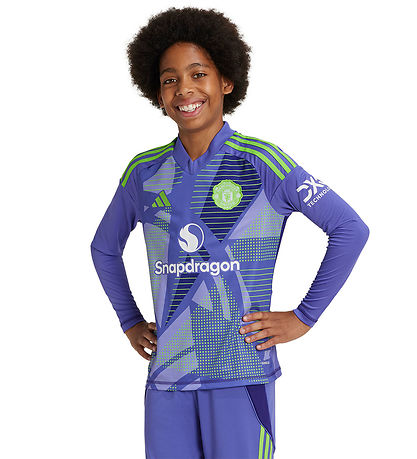 adidas Performance Bluse - MUFC GK JSY YL - Lilla adidas Performance Bluse - MUFC GK JSY YL - Lilla