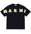Marni T-shirt - Sort m. Gul Marni T-shirt - Sort m. Gul