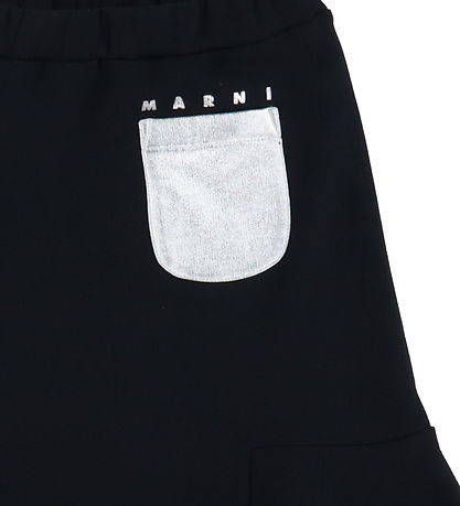 Marni Skirt - Sweat - Black w. Silver
