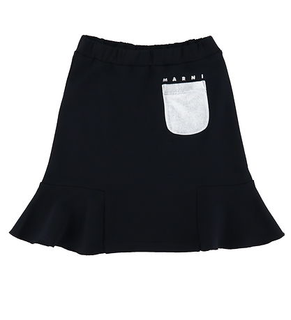 Marni Skirt - Sweat - Black w. Silver