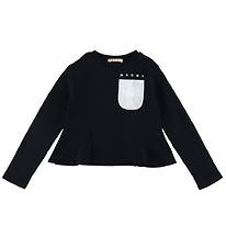 Marni Sweatshirt - Cropped - Sort m. Sølv Marni Sweatshirt - Cropped - Sort m. Sølv