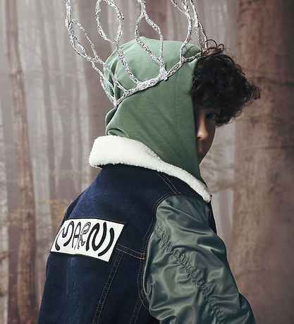 Marni Dynejakke - Denim - Mørkeblå/Armygrøn