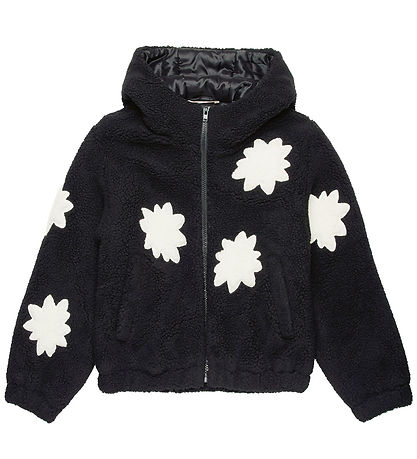 Marni Fleecejakke - Sort m. Hvid Marni Fleecejakke - Sort m. Hvid